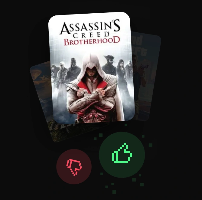 Smart Fill game recommendations with like and skip controls